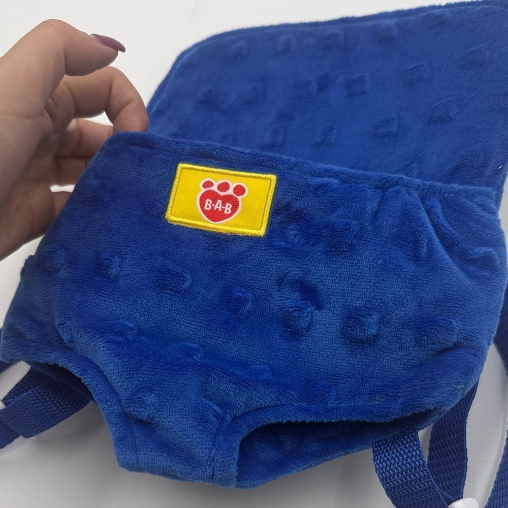 Build-A-Bear Blue stuffy Backpack - Picture 3 of 3